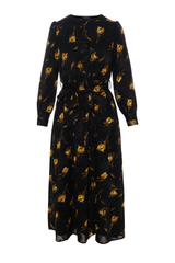 Load image into Gallery viewer, Ladies Printed Satin A line Dress
