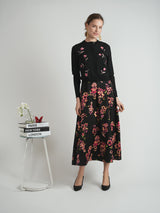 Load image into Gallery viewer, Ladies Printed Satin Midi Jumper
