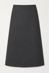 Load image into Gallery viewer, Cool Wool Midi A Line Strap Skirt
