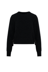 Load image into Gallery viewer, Ladies Cropped Side Belt Sweater
