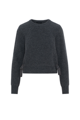 Load image into Gallery viewer, Ladies Cropped Side Belt Sweater
