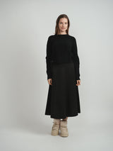 Load image into Gallery viewer, Ladies Cropped Side Belt Sweater
