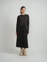 Load image into Gallery viewer, Ladies Cropped Over Sized Pocket Sweater
