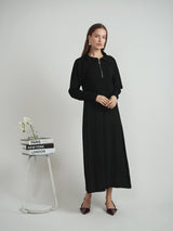 Load image into Gallery viewer, Ladies Cropped Dolman Zip Sweater

