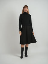 Load image into Gallery viewer, Ladies Mock Neck Applique Sweater
