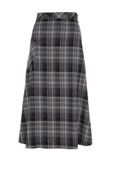 Load image into Gallery viewer, Ladies Plaid Corduroy Pocket Skirt
