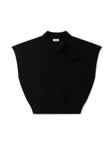 Load image into Gallery viewer, Ladies Knit Mock Neck Tie Vest

