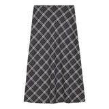 Load image into Gallery viewer, Ladies Midi Wool Plaid Skirt
