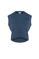 Load image into Gallery viewer, Ladies Embrodery Knit High Low Vest
