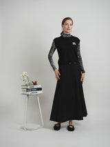 Load image into Gallery viewer, Ladies Embrodery Knit High Low Vest
