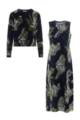 Load image into Gallery viewer, Printed Maxi Jumper Sweater Set
