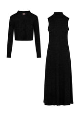 Load image into Gallery viewer, Mock Neck Midi Set
