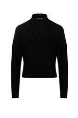 Load image into Gallery viewer, Ladies Argile Cropped Mock Neck Sweater

