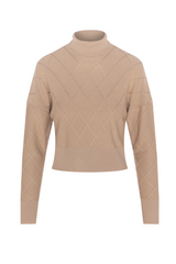 Load image into Gallery viewer, Ladies Argile Cropped Mock Neck Sweater
