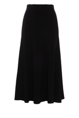 Load image into Gallery viewer, Ladies Ribbed Paneled Midi Sweat Skirt
