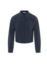 Load image into Gallery viewer, Ladies Copper Tencel Cropped Blouse
