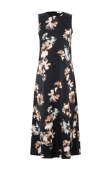 Load image into Gallery viewer, Ladies Printed Satin Maxi Jumper
