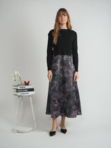 Load image into Gallery viewer, Ladies Printed Satin Maxi Jumper
