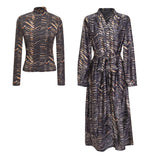 Load image into Gallery viewer, Printed Midi Dress Set
