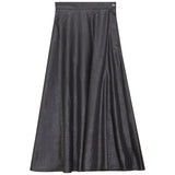 Load image into Gallery viewer, Ladies A- Line Leather Look Midi Skirt
