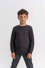 Load image into Gallery viewer, Boys Sweater In Knit Cable
