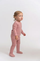 Load image into Gallery viewer, Baby Cable Textured Velour Romper

