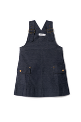 Load image into Gallery viewer, Girls Corduroy A Line Jumper With Big Pocket At Sides
