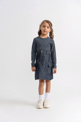 Load image into Gallery viewer, Girls Corduroy A Line Skirt With Big Pocket At Sides
