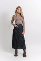Load image into Gallery viewer, Girls Stripe Ribbed V Neck Top
