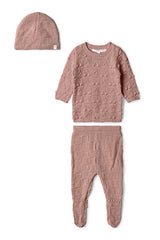 Load image into Gallery viewer, Baby 3 PC Set With Legging In Knit
