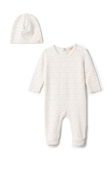 Load image into Gallery viewer, Baby Romper Set With Cherry Print
