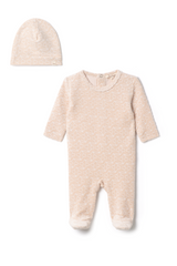 Load image into Gallery viewer, Baby Velour Romper Set With Cherry Print
