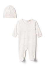 Load image into Gallery viewer, Baby Velour Romper Set With Cherry Print
