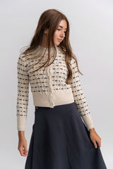 Load image into Gallery viewer, Stripe Floral Cardigan
