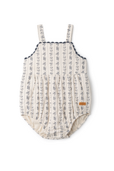 Load image into Gallery viewer, Stripe Floral Quilted Onesie
