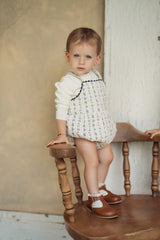 Load image into Gallery viewer, Stripe Floral Quilted Onesie

