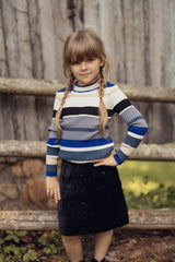 Load image into Gallery viewer, Girls Top In A Knit Rib
