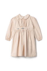Load image into Gallery viewer, Girls Dress With Floral Embroidery At Front Waist
