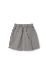 Load image into Gallery viewer, Girls Woven Denim Skirt With Scallop Trim At Pocket

