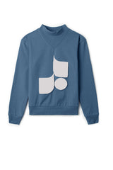 Load image into Gallery viewer, Girls Sweatshirt With Rib Fennel Neck

