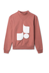 Load image into Gallery viewer, Girls Sweatshirt With Rib Fennel Neck
