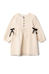Load image into Gallery viewer, Girls Dress With Woven Fabric
