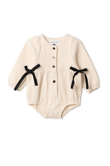 Load image into Gallery viewer, Baby Onesie With Woven Fabric
