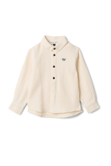 Load image into Gallery viewer, Boys Shirt With Woven Fabric
