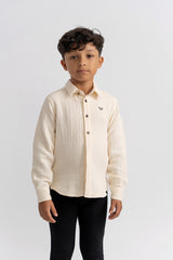 Load image into Gallery viewer, Boys Shirt With Woven Fabric
