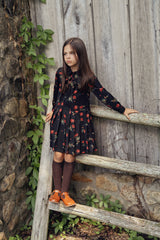 Load image into Gallery viewer, Girls Loose Dress With Knife Pleats
