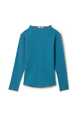 Load image into Gallery viewer, Girls Rib Top With Fennel Neck
