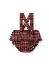 Load image into Gallery viewer, Girls Overall In Plaid
