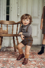 Load image into Gallery viewer, Baby Overall In Plaid
