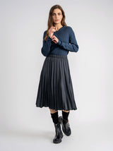 Load image into Gallery viewer, Teen Rib Knit Drop Shoulder Sweater With V Neck
